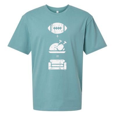 Football Turkey Couch Thanksgiving Sports Sueded Cloud Jersey T-Shirt