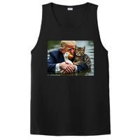 Funny Trump Cat And Duck Memes Christmas Halloween Vote Sign PosiCharge Competitor Tank