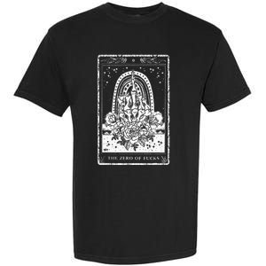 Funny Tarot Card Zero Of Fucks Occult Tarot Reader Reading Garment-Dyed Heavyweight T-Shirt