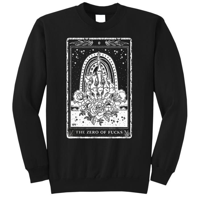 Funny Tarot Card Zero Of Fucks Occult Tarot Reader Reading Sweatshirt