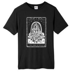 Funny Tarot Card Zero Of Fucks Occult Tarot Reader Reading Tall Fusion ChromaSoft Performance T-Shirt