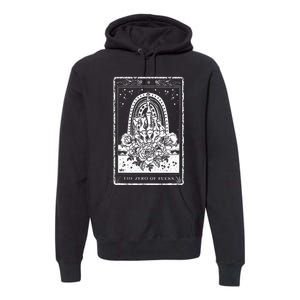 Funny Tarot Card Zero Of Fucks Occult Tarot Reader Reading Premium Hoodie