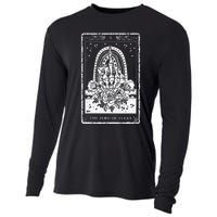 Funny Tarot Card Zero Of Fucks Occult Tarot Reader Reading Cooling Performance Long Sleeve Crew