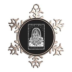 Funny Tarot Card Zero Of Fucks Occult Tarot Reader Reading Metallic Star Ornament