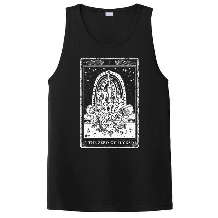 Funny Tarot Card Zero Of Fucks Occult Tarot Reader Reading PosiCharge Competitor Tank