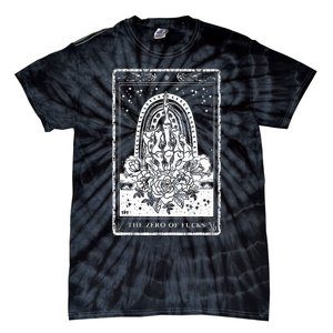 Funny Tarot Card Zero Of Fucks Occult Tarot Reader Reading Tie-Dye T-Shirt