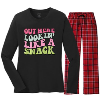 Funny Tree Cakes Debbie Xmas Women's Long Sleeve Flannel Pajama Set 