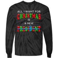 Funny Trump Christmas Anti Biden 2020 Voter Tie-Dye Long Sleeve Shirt