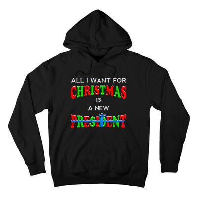 Funny Trump Christmas Anti Biden 2020 Voter Tall Hoodie