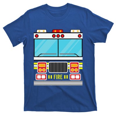 Fire Truck Costume Simple Easy Halloween Group Costume T-Shirt