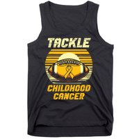 Football Tackle Childhood Cancer Awareness Tank Top