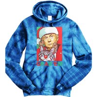 Funny Trump Cat Grab' Em Vintage Retro Christmas Trump Gift Tie Dye Hoodie