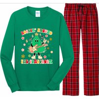 Funny Teacher Christmas Tree Vibes Rockin Around The Classroom Xmas Gift Long Sleeve Pajama Set