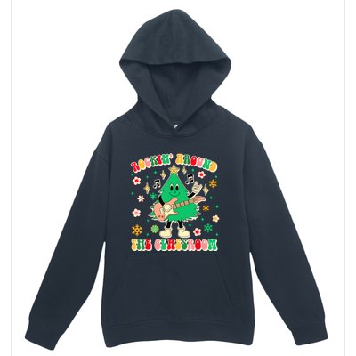 Funny Teacher Christmas Tree Vibes Rockin Around The Classroom Xmas Gift Urban Pullover Hoodie