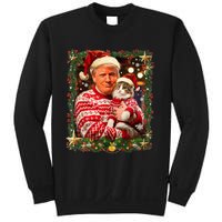 Funny Trump Christmas Sweater For Cat Lovers Ugly Xmas Sweatshirt Sweatshirt