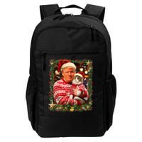 Funny Trump Christmas Sweater For Cat Lovers Ugly Xmas Sweatshirt Daily Commute Backpack