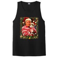 Funny Trump Christmas Sweater For Cat Lovers Ugly Xmas Sweatshirt PosiCharge Competitor Tank