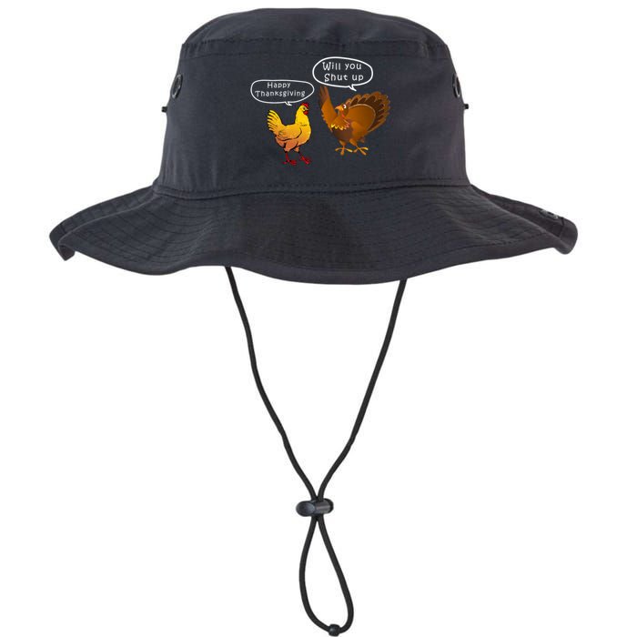 Funny Thanksgiving Chicken Vs Turkey Legacy Cool Fit Booney Bucket Hat