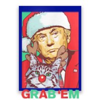 Funny Trump Cat Grab' Em Vintage Retro Christmas Trump Gift Poster