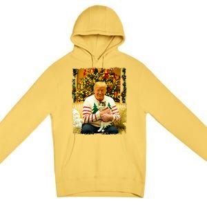 Funny Trump Christmas Sweater For Cat Lovers Xmas Pajamas Premium Pullover Hoodie