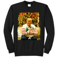 Funny Trump Christmas Sweater For Cat Lovers Xmas Pajamas Sweatshirt