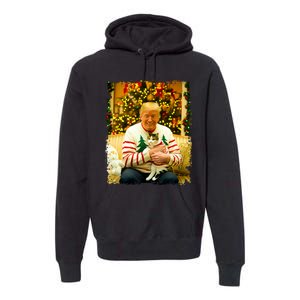 Funny Trump Christmas Sweater For Cat Lovers Xmas Pajamas Premium Hoodie