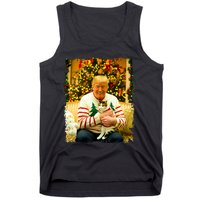 Funny Trump Christmas Sweater For Cat Lovers Xmas Pajamas Tank Top