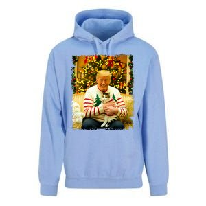 Funny Trump Christmas Sweater For Cat Lovers Xmas Pajamas Unisex Surf Hoodie