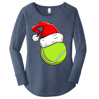 Funny Tennis Coach Player Gift Ball Christmas Xmas Holiday Gift Women's Perfect Tri Tunic Long Sleeve Shirt