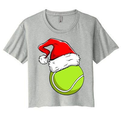 Funny Tennis Coach Player Gift Ball Christmas Xmas Holiday Gift Women's Crop Top Tee