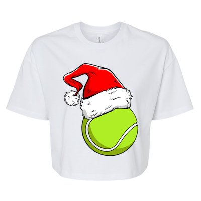 Funny Tennis Coach Player Gift Ball Christmas Xmas Holiday Gift Bella+Canvas Jersey Crop Tee