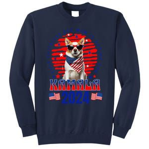 Funny This Childless Dog Mom Is Voting Kamala Harris 2024 Tall Sweatshirt