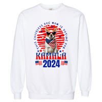 Funny This Childless Dog Mom Is Voting Kamala Harris 2024 Garment-Dyed Sweatshirt