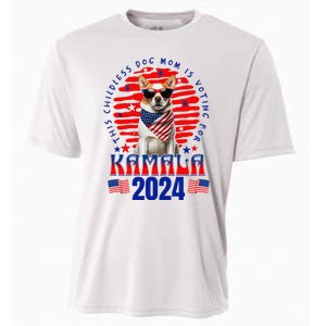 Funny This Childless Dog Mom Is Voting Kamala Harris 2024 Cooling Performance Crew T-Shirt