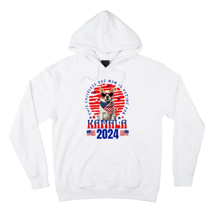 Funny This Childless Dog Mom Is Voting Kamala Harris 2024 Hoodie