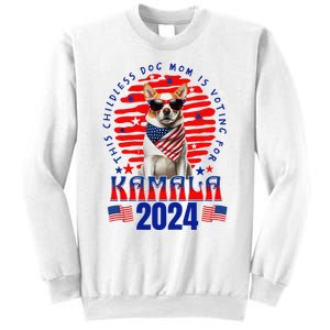 Funny This Childless Dog Mom Is Voting Kamala Harris 2024 Sweatshirt