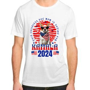 Funny This Childless Dog Mom Is Voting Kamala Harris 2024 Adult ChromaSoft Performance T-Shirt