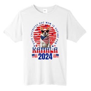 Funny This Childless Dog Mom Is Voting Kamala Harris 2024 Tall Fusion ChromaSoft Performance T-Shirt