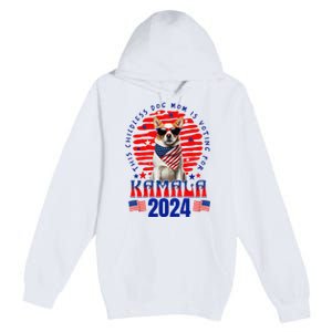 Funny This Childless Dog Mom Is Voting Kamala Harris 2024 Premium Pullover Hoodie