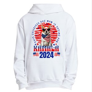 Funny This Childless Dog Mom Is Voting Kamala Harris 2024 Urban Pullover Hoodie