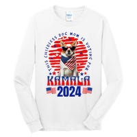 Funny This Childless Dog Mom Is Voting Kamala Harris 2024 Tall Long Sleeve T-Shirt