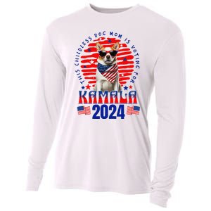 Funny This Childless Dog Mom Is Voting Kamala Harris 2024 Cooling Performance Long Sleeve Crew