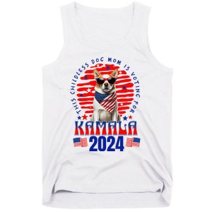 Funny This Childless Dog Mom Is Voting Kamala Harris 2024 Tank Top