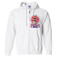 Funny This Childless Dog Mom Is Voting Kamala Harris 2024 Full Zip Hoodie