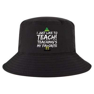 Funny Teacher Christmas Teaching Is My Favorite Cool Comfort Performance Bucket Hat