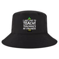 Funny Teacher Christmas Teaching Is My Favorite Cool Comfort Performance Bucket Hat