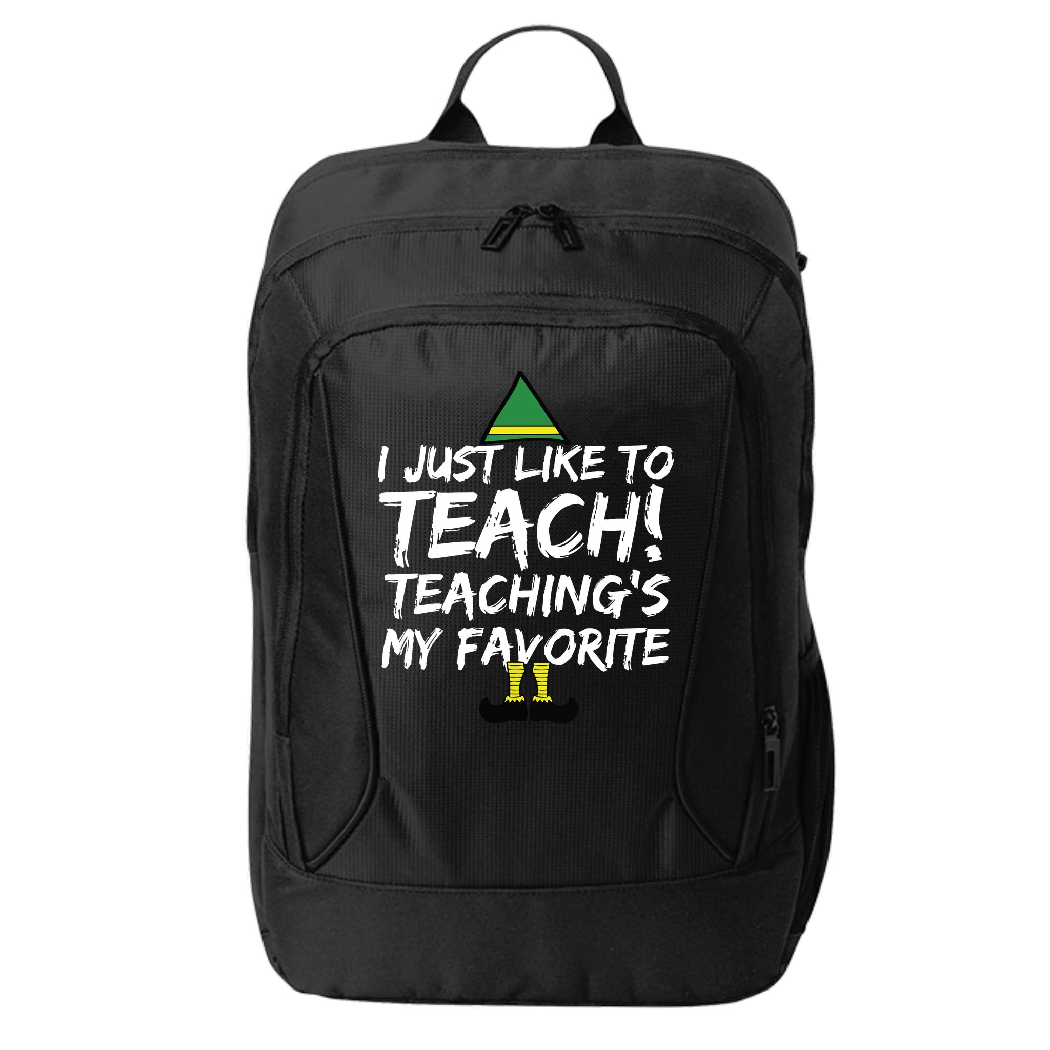 Funny Teacher Christmas Teaching Is My Favorite City Backpack