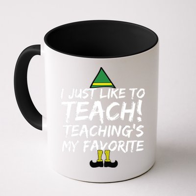 Funny Teacher Christmas Teaching Is My Favorite Mug