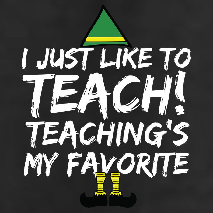 Funny Teacher Christmas Teaching Is My Favorite Beanie