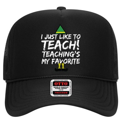 Funny Teacher Christmas Teaching Is My Favorite Trucker Hat